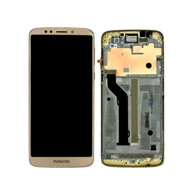 MODULO MOTOROLA MOTO E5 PLUS DORADO CON MARCO